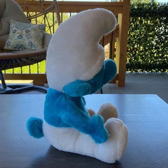 🎉HOST PICK🎉Ganz Bros | Vintage Smurf Stuffy  - Peyo 1979 - Picture 2 of 7